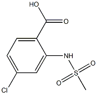 4-chloro-2-[(methylsulfonyl)amino]benzoic acid