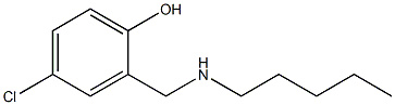 4-chloro-2-[(pentylamino)methyl]phenol Structure