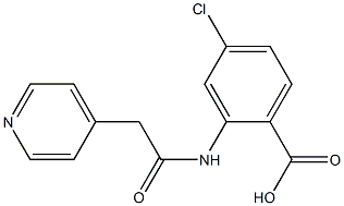 4-chloro-2-[(pyridin-4-ylacetyl)amino]benzoic acid Structure