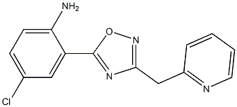 4-chloro-2-[3-(pyridin-2-ylmethyl)-1,2,4-oxadiazol-5-yl]aniline