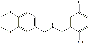 4-chloro-2-{[(2,3-dihydro-1,4-benzodioxin-6-ylmethyl)amino]methyl}phenol