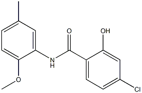 4-chloro-2-hydroxy-N-(2-methoxy-5-methylphenyl)benzamide,,结构式