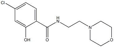 4-chloro-2-hydroxy-N-[2-(morpholin-4-yl)ethyl]benzamide,,结构式