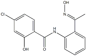  4-chloro-2-hydroxy-N-{2-[1-(hydroxyimino)ethyl]phenyl}benzamide