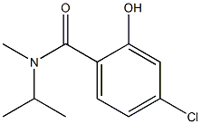 4-chloro-2-hydroxy-N-methyl-N-(propan-2-yl)benzamide 结构式