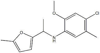 4-chloro-2-methoxy-5-methyl-N-[1-(5-methylfuran-2-yl)ethyl]aniline