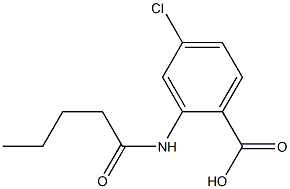4-chloro-2-pentanamidobenzoic acid Structure
