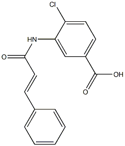 4-chloro-3-(3-phenylprop-2-enamido)benzoic acid 结构式