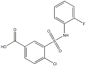  4-chloro-3-[(2-fluorophenyl)sulfamoyl]benzoic acid