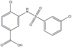  4-chloro-3-[(3-chlorobenzene)sulfonamido]benzoic acid