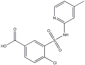 4-chloro-3-[(4-methylpyridin-2-yl)sulfamoyl]benzoic acid