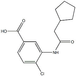 4-chloro-3-[(cyclopentylacetyl)amino]benzoic acid|