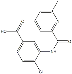 4-chloro-3-{[(6-methylpyridin-2-yl)carbonyl]amino}benzoic acid