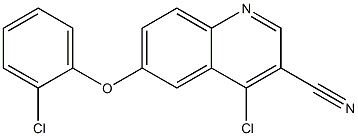4-chloro-6-(2-chlorophenoxy)quinoline-3-carbonitrile