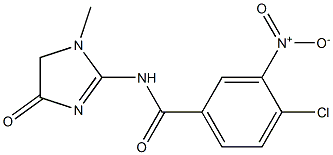 4-chloro-N-(1-methyl-4-oxo-4,5-dihydro-1H-imidazol-2-yl)-3-nitrobenzamide