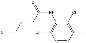 4-chloro-N-(2,6-dichloro-3-methylphenyl)butanamide Structure