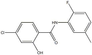 4-chloro-N-(2-fluoro-5-methylphenyl)-2-hydroxybenzamide|