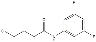4-chloro-N-(3,5-difluorophenyl)butanamide,,结构式
