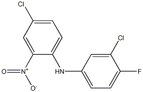 4-chloro-N-(3-chloro-4-fluorophenyl)-2-nitroaniline