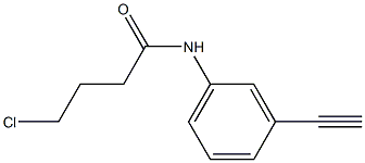 4-chloro-N-(3-ethynylphenyl)butanamide 结构式