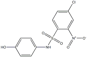 4-chloro-N-(4-hydroxyphenyl)-2-nitrobenzene-1-sulfonamide Structure