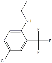 4-chloro-N-(propan-2-yl)-2-(trifluoromethyl)aniline Struktur