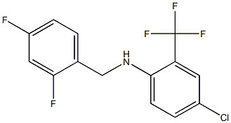 4-chloro-N-[(2,4-difluorophenyl)methyl]-2-(trifluoromethyl)aniline