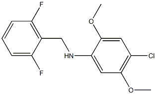 4-chloro-N-[(2,6-difluorophenyl)methyl]-2,5-dimethoxyaniline