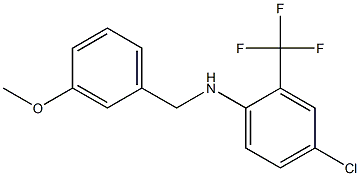4-chloro-N-[(3-methoxyphenyl)methyl]-2-(trifluoromethyl)aniline