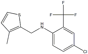 4-chloro-N-[(3-methylthiophen-2-yl)methyl]-2-(trifluoromethyl)aniline