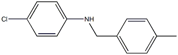 4-chloro-N-[(4-methylphenyl)methyl]aniline Struktur