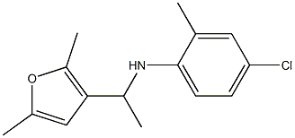 4-chloro-N-[1-(2,5-dimethylfuran-3-yl)ethyl]-2-methylaniline