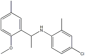  4-chloro-N-[1-(2-methoxy-5-methylphenyl)ethyl]-2-methylaniline