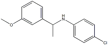 4-chloro-N-[1-(3-methoxyphenyl)ethyl]aniline Structure