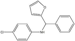 4-chloro-N-[furan-2-yl(phenyl)methyl]aniline