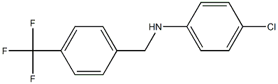 4-chloro-N-{[4-(trifluoromethyl)phenyl]methyl}aniline Structure