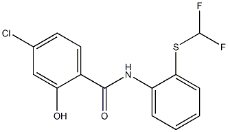 4-chloro-N-{2-[(difluoromethyl)sulfanyl]phenyl}-2-hydroxybenzamide|