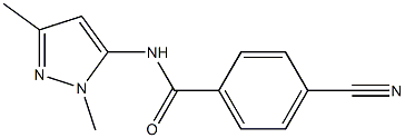 4-cyano-N-(1,3-dimethyl-1H-pyrazol-5-yl)benzamide|