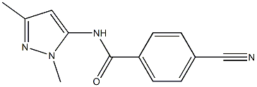  4-cyano-N-(1,3-dimethyl-1H-pyrazol-5-yl)benzamide