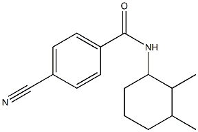 4-cyano-N-(2,3-dimethylcyclohexyl)benzamide Struktur