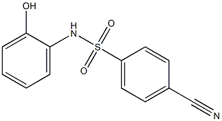 4-cyano-N-(2-hydroxyphenyl)benzene-1-sulfonamide Struktur