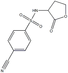 4-cyano-N-(2-oxooxolan-3-yl)benzene-1-sulfonamide