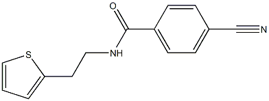 4-cyano-N-(2-thien-2-ylethyl)benzamide,,结构式