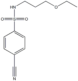 4-cyano-N-(3-ethoxypropyl)benzenesulfonamide