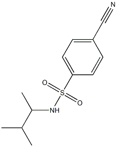 4-cyano-N-(3-methylbutan-2-yl)benzene-1-sulfonamide