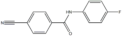 4-cyano-N-(4-fluorophenyl)benzamide Struktur