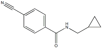 4-cyano-N-(cyclopropylmethyl)benzamide Struktur