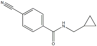 4-cyano-N-(cyclopropylmethyl)benzamide 结构式