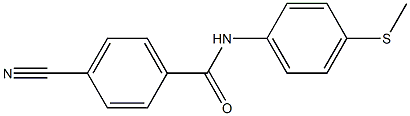 4-cyano-N-[4-(methylthio)phenyl]benzamide Structure