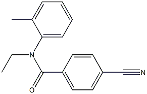 4-cyano-N-ethyl-N-(2-methylphenyl)benzamide Structure